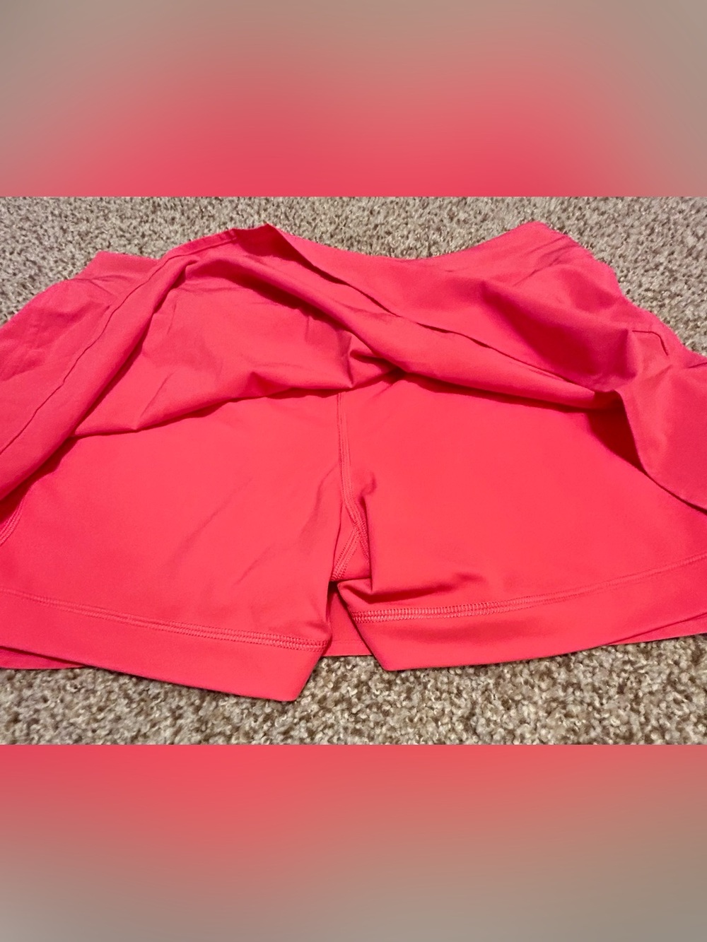 Lululemon Coral Athletic Skort – Size 12 – Excellent Condition - Picture 5 of 5